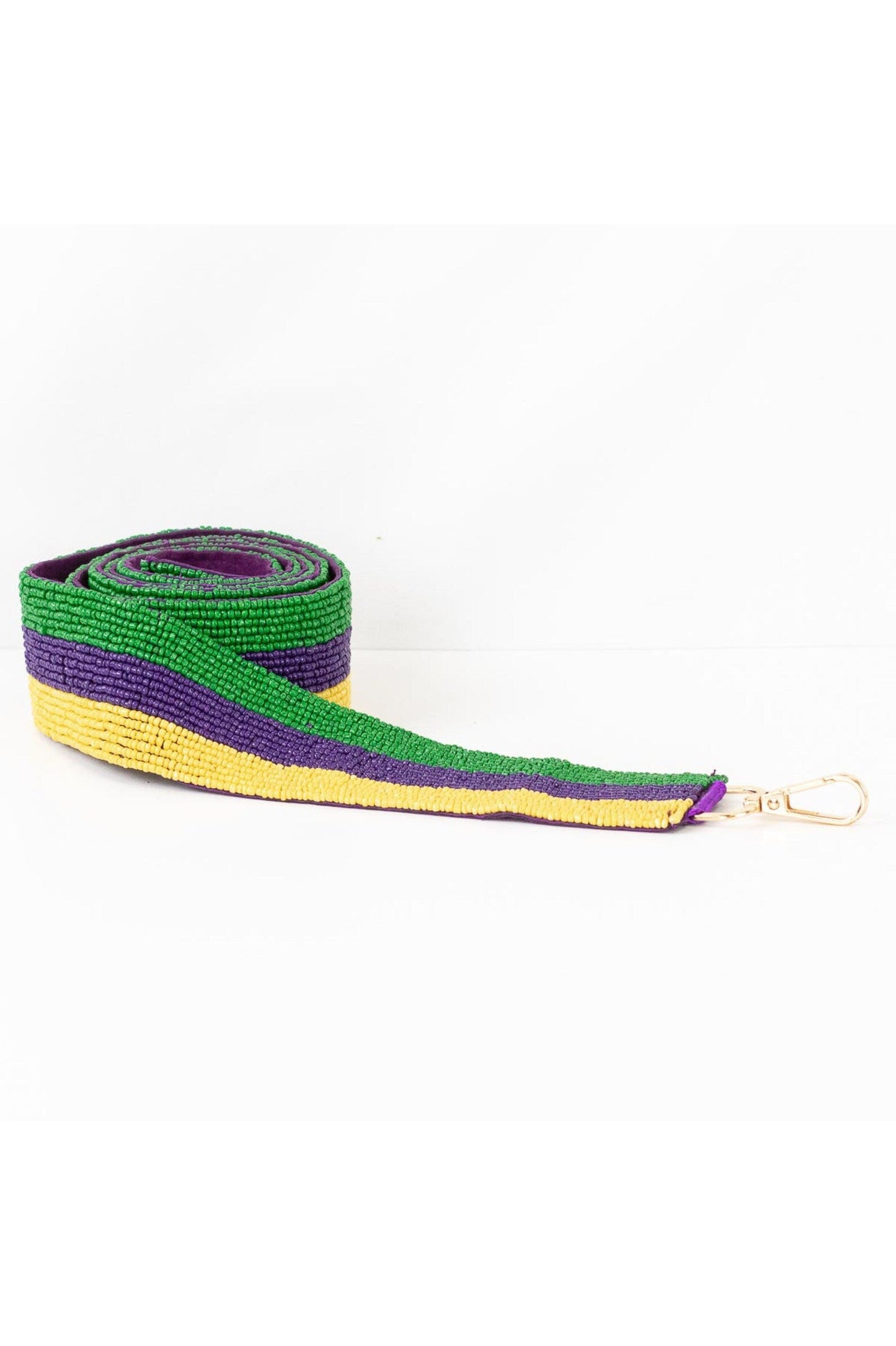 Mardi Gras Tricolor Bag Strap