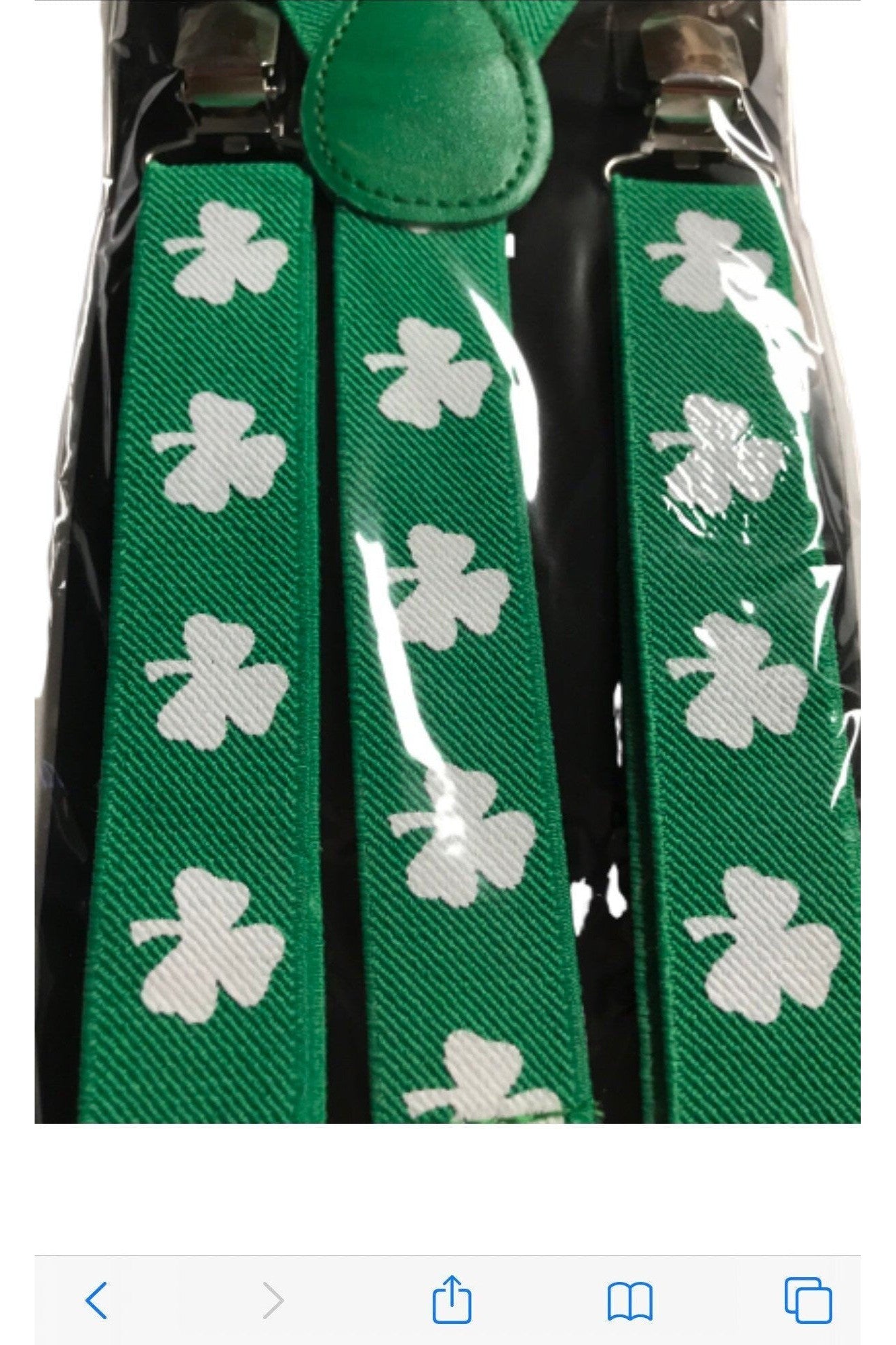 St. Patrick's Day Shamrock Suspenders