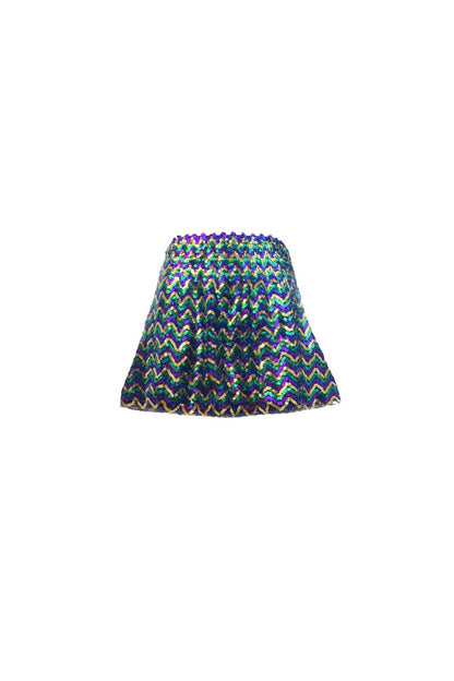 Mardi Gras Sequin Flair Skirt