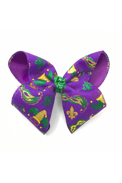 Mardi Gras Hair Bow