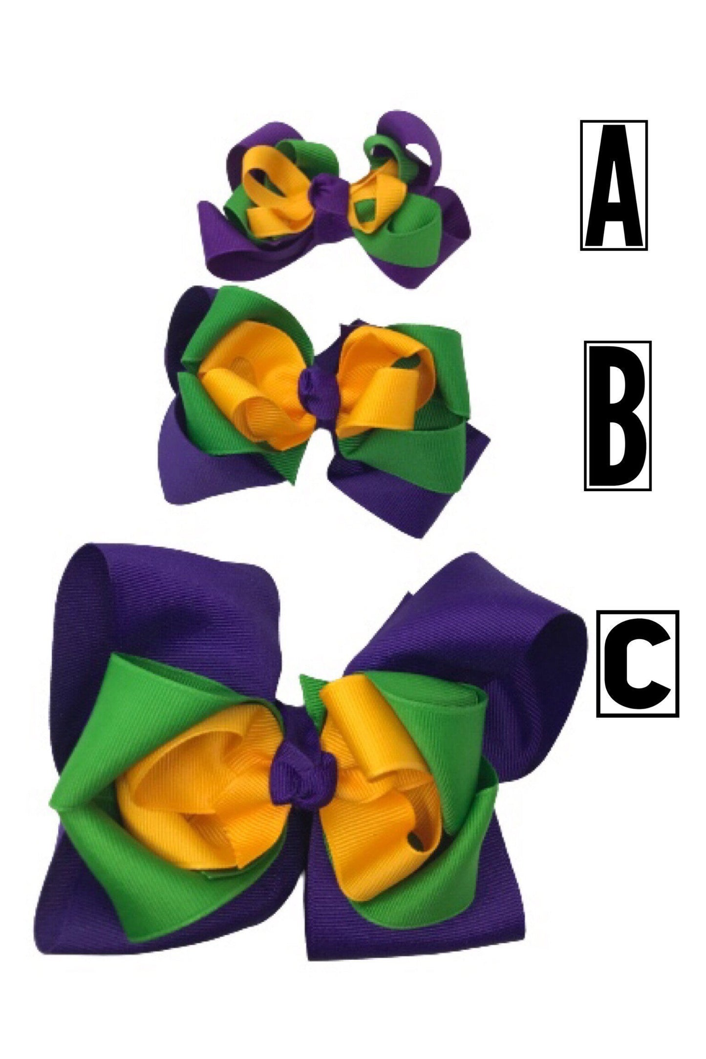 Mardi Gras Boutique Hair Bows