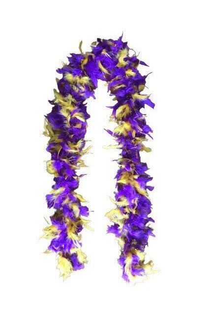 Purple and Gold Boa with Matching Tinsel