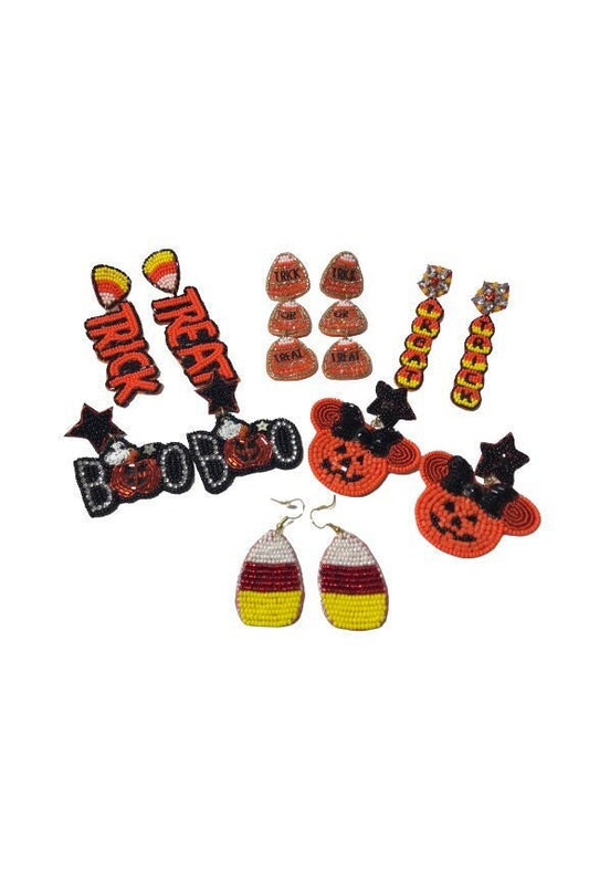 Halloween Beaded Earrings