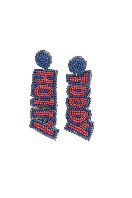 Beaded Hotty Toddy Earrings