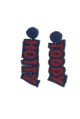 Beaded Hotty Toddy Earrings