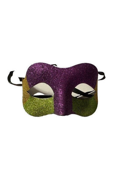 Mardi Gras Masquerade Ball Glitter Face Mask