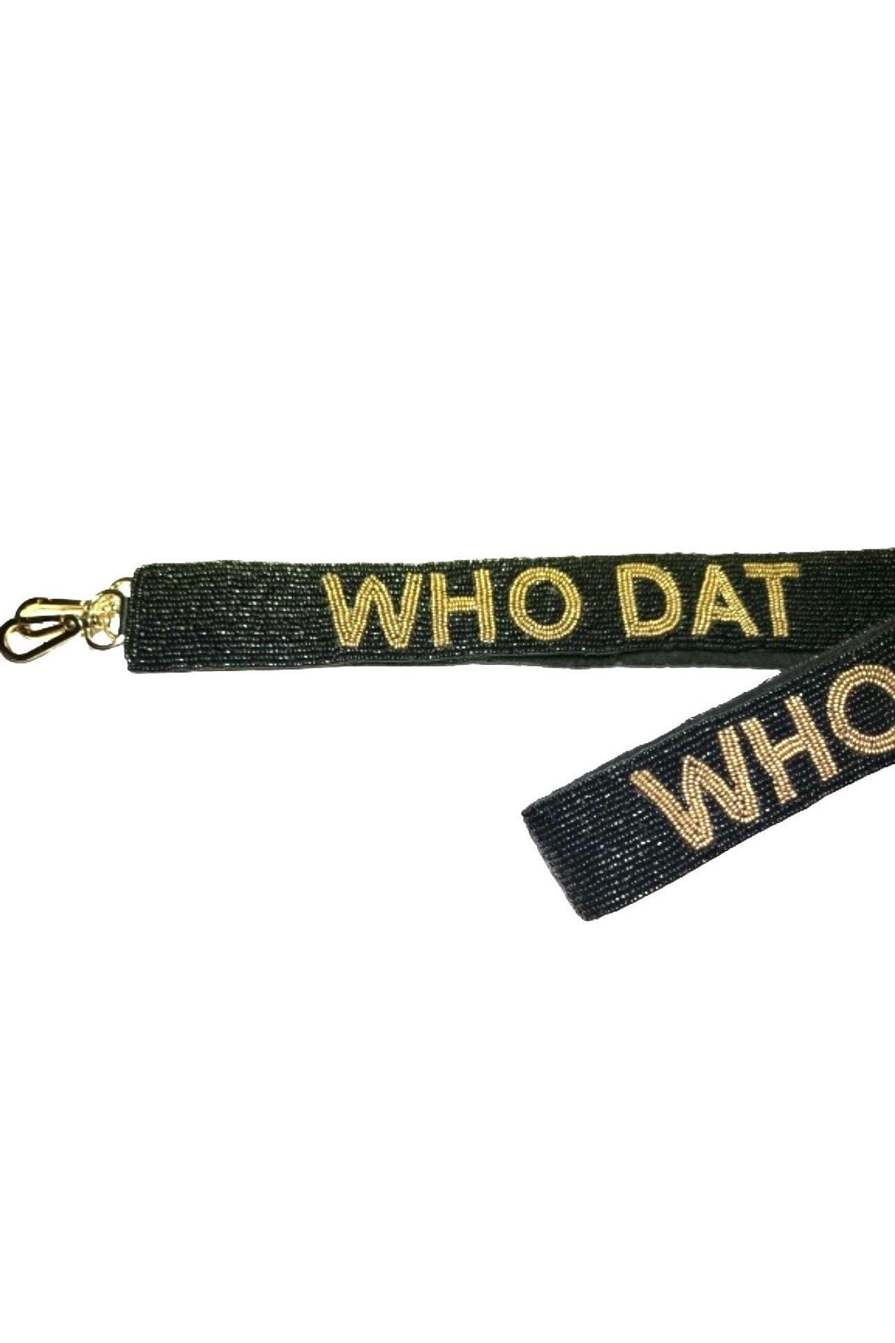 Who Dat Beaded Stadium Bag/Purse Strap