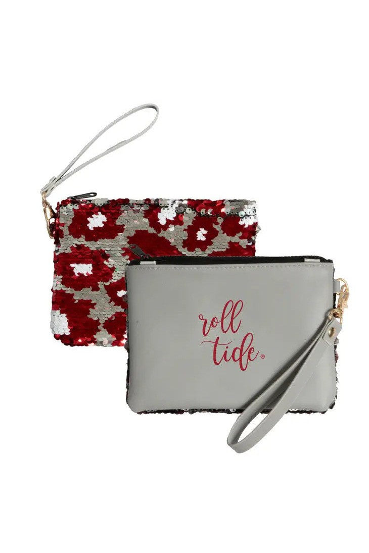 Roll Tide Reversible Sequin Wristlet | Stadium Approved