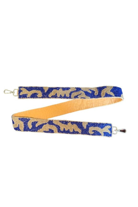 LSU Geaux Tigers Tiger Stripe Beaded Purse Strap