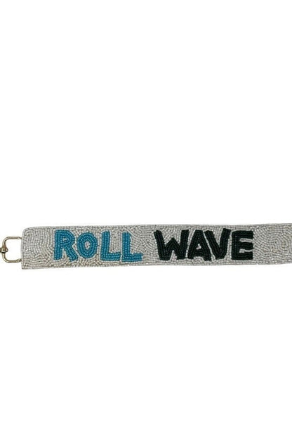 Tulane Roll Wave Beaded Purse Strap