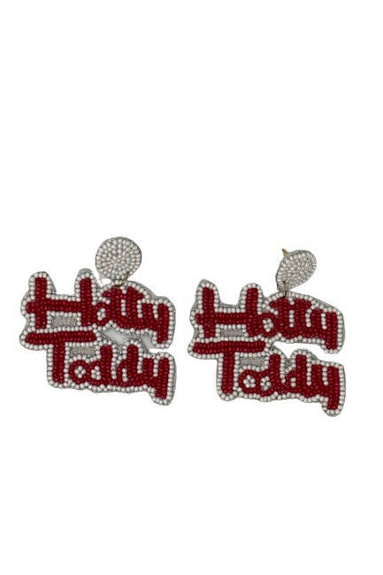 Hotty Toddy Beaded Earrings