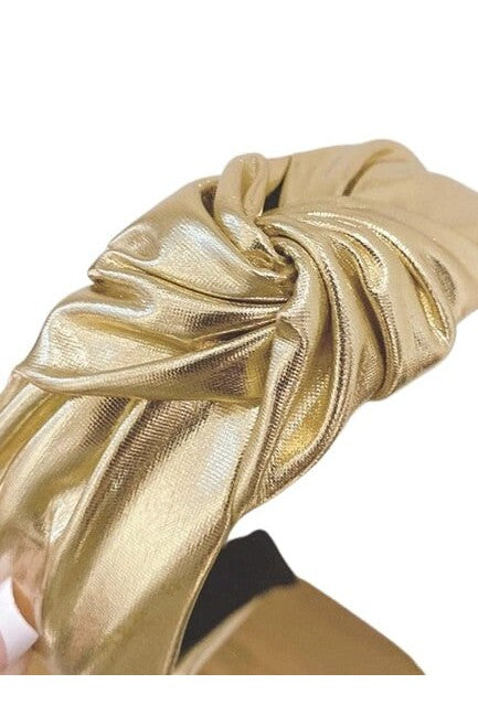 Gold Lame' Top Knot Headband~Knotted Headband~Fashion Headband